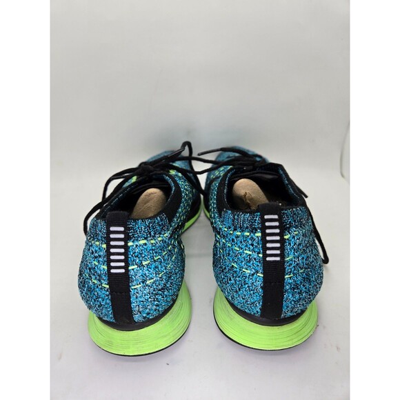 Nike Flyknit Racer Shoes Men's 6.5 Blue Lagoon Running Athletic Workout Sneakers - Picture 5 of 8